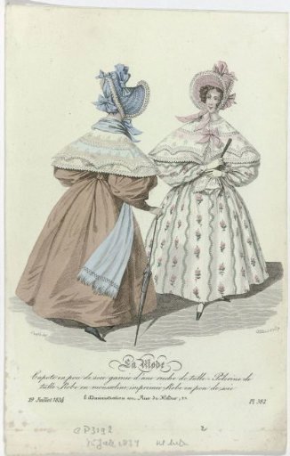 La Mode, 19 July 1834, Pl. 382: Silk hat (...)
