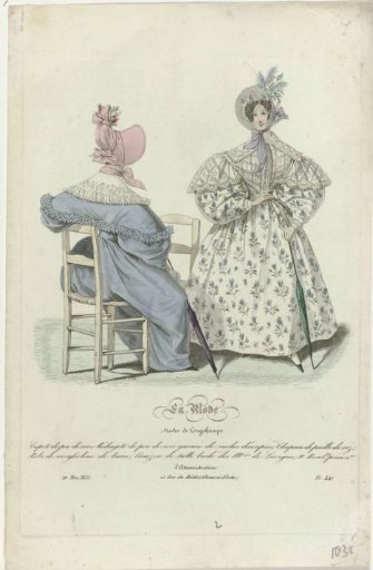La Mode, 20 May 1835, Pl. 447: Silk hat; (...)