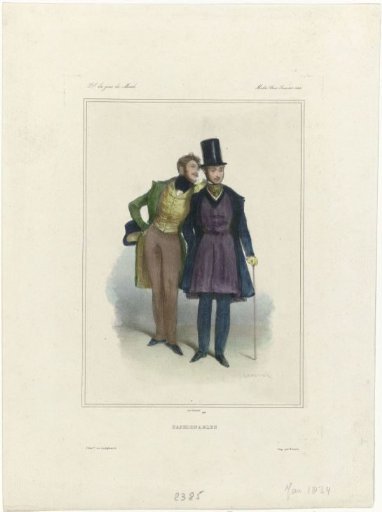 Journal des Gens du Monde, Paris Fashions, January 1834: Fashionables