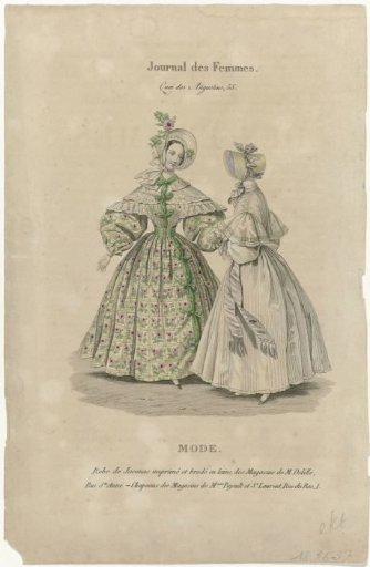 Journal des Femmes, 1836-1837: Jaconet dress (...)