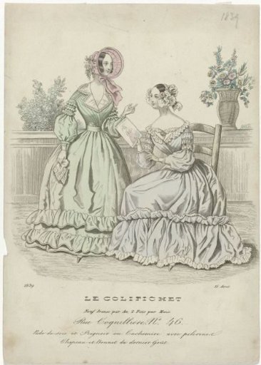 The Trinket, August 15, 1839: Silk Dress and Peignoir (...)