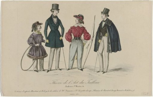 Theory of the Art of the Tailor, October 1837: Children's Costumes (...)