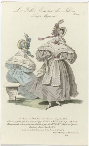 Le Follet Courrier des Salons, Lady's Magazine, 1833, No. 270: Straw Hat (...)