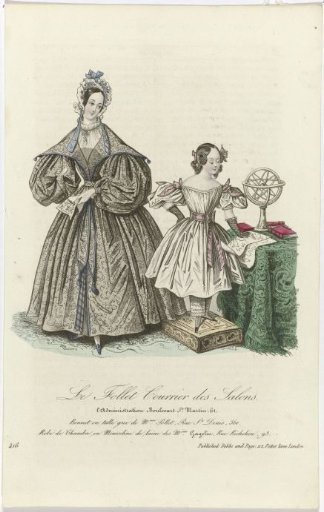 Le Follet Courrier des Salons, 1835, No. 416: Greek Tulle Bonnet (...)