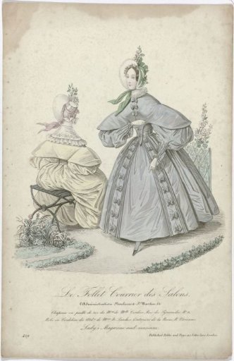 Le Follet Courrier des Salons, 1835, No. 429: Rice Straw Hat (...)