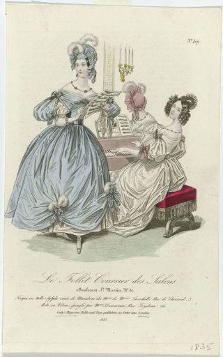 Le Follet Courrier des Salons, 1835, No. 409: Sylph Tulle Toque (...)