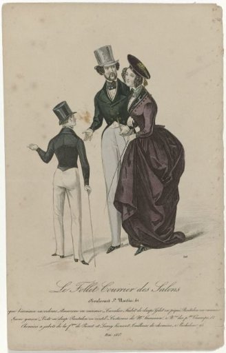 Le Follet Courrier des Salons, May 1837, No. 592: Béarnaise Toque in Velvet (...)