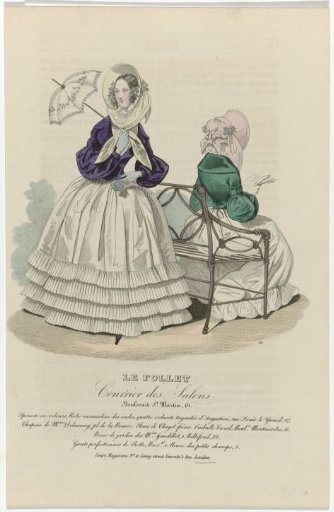 Le Follet Courrier des Salons, 1838, No. 765: Velvet Spencer (...)