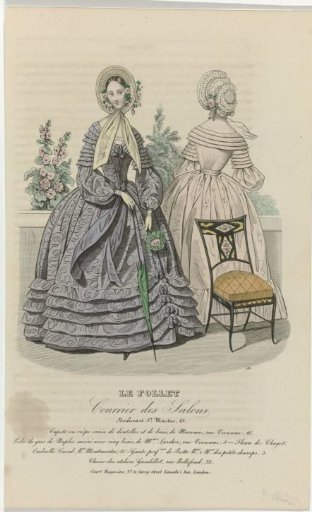Le Follet Courrier des Salons, 1836, No. 783: Crepe Capote (...)