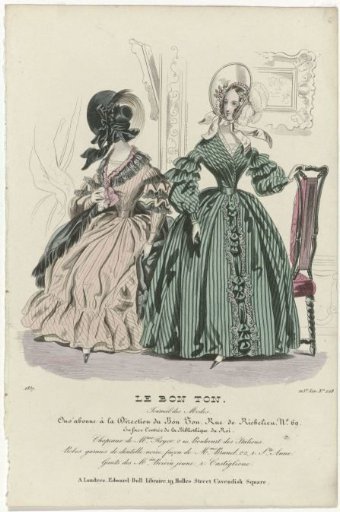Le Bon Ton, Journal des Modes, 1837, 115th Liv. No. 228: Hats of Mme Royer (...)