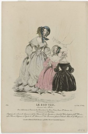 Le Bon Ton, Journal des Modes, 1839, 207th Liv. No. 389: Hat of Velvet (...)