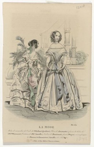 La Mode, May 1841: Dresses of Muslin (...)