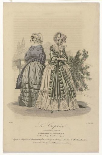 Le Caprice, Journal de la Lingerie, June 10, 1841, No. 15: Bonnet and Hat (...)