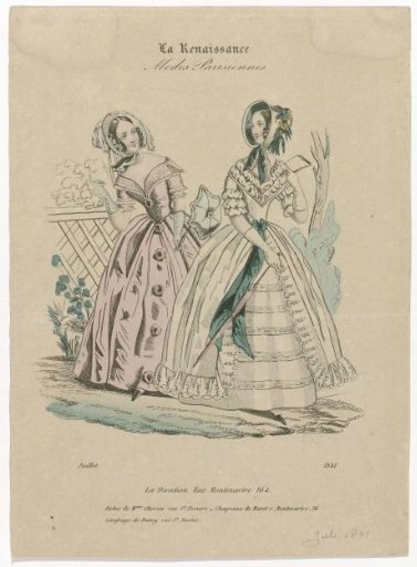 La Renaissance, July 1841: Dresses of Mme Cherier (...)