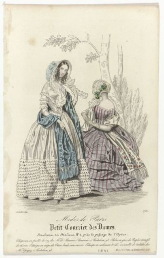 Petit Courrier des Dames, 15 July 1841, No. 1751: Hat of Rice Straw (...)