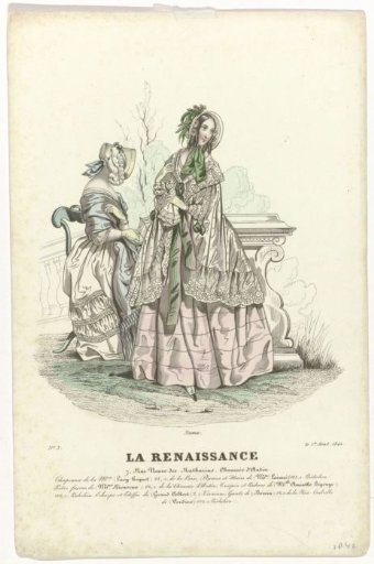 La Renaissance, August 1, 1842, No. 3: Hats of (...)