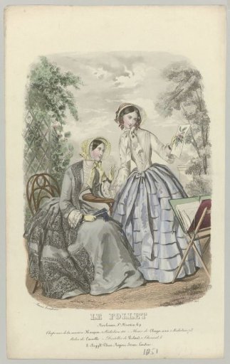 Le Follet, 1851, No. 1675: Hats from the House (...)