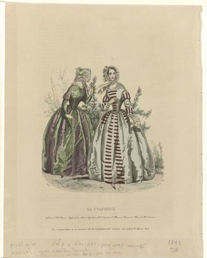 La Sylphide, 1843, Vol. 7, No. 20: Dresses by (Mrs. Potiev) (...)