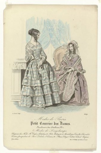 Petit Courrier des Dames, 20 April 1844, No. 2009: Hats of the Ladies of Mme Dass (...)
