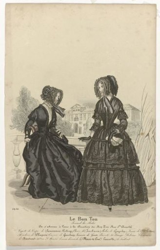 Le Bon Ton, July 8, 1844, 429th Issue, No. 774: Bonnet of Crep (...)