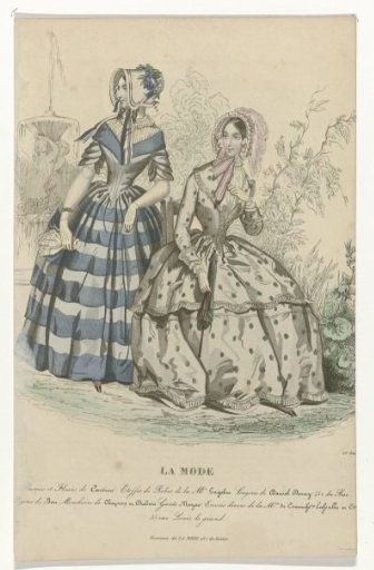 La Mode, June 25, 1844: Feathers and Flowers (...)