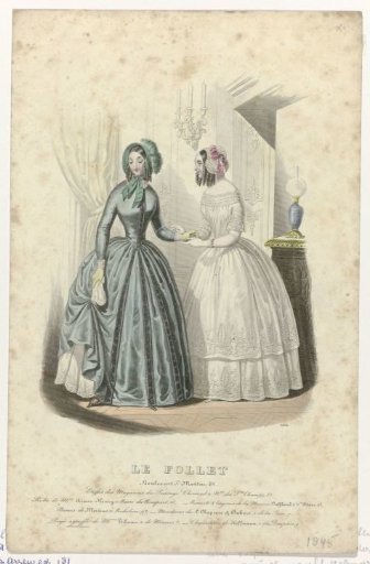 Le Follet, 1845, No. 1289: Fabrics from the Stores (...)