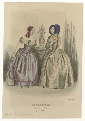Le Papillon, Journal of Fashion, April 1845