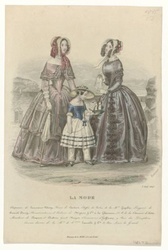 La Mode, August 5, 1845: Hats by Lemoniev Pelvey (...)