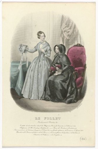 Le Follet, 1846, No. 1310: Mourning & Half-Mourning Toilettes (...)