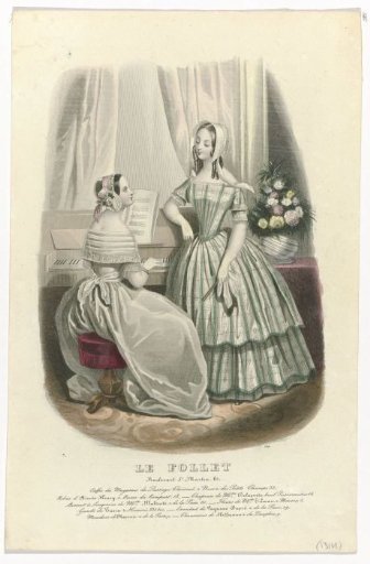 Le Follet, 1846, No. 1314: Fabrics from the Stores (...)