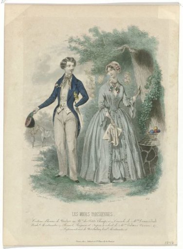 Les Modes Parisiennes 1846, No. 175: Men's Costume by Becker (...)