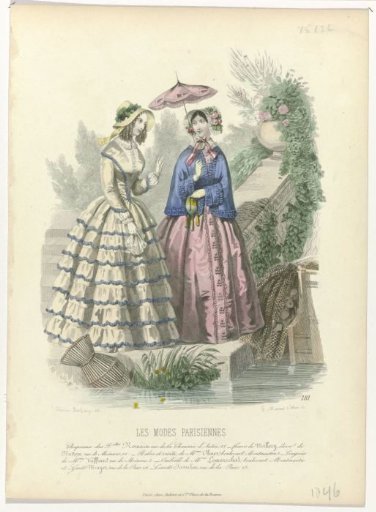 Les Modes Parisiennes, 1846, No. 181: Hats of the Misses Romain (...)