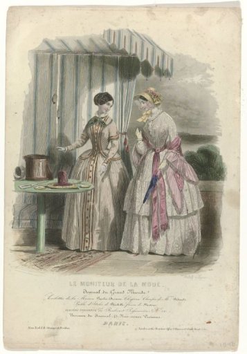 Le Moniteur de la Mode, 1846, No. 118: Toilettes by the House (...)