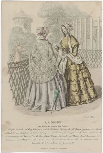 La Mode, 5 August 1847: A Visit to the Garden (...)