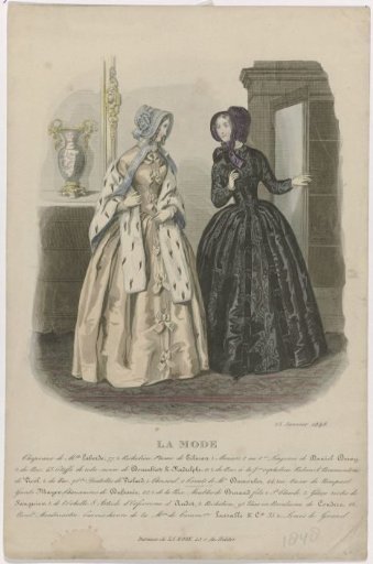 La Mode, 25 January 1848: Hat of Mme Labord (...)