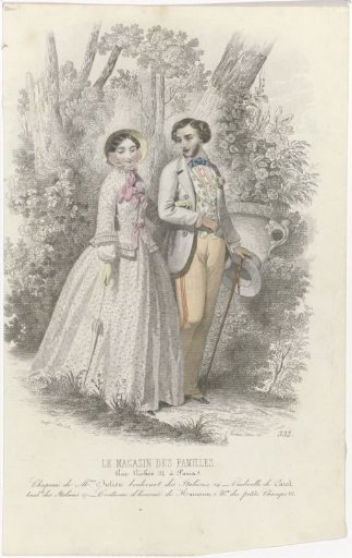 Le Magasin des Familles, 1849, No. 332: Hat by Mme Julieu (...)