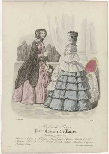 Petit Courrier des Dames, 15 June 1849, No. 2441: Hat and Hairstyle (...)