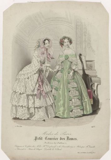 Petit Courrier des Dames, 10 May 1849, No. 2433: Hat and Hairstyle (...)