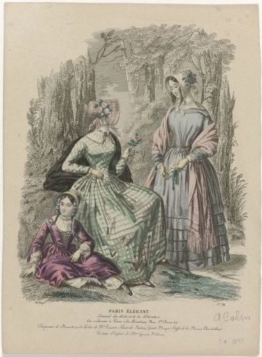 Paris Élégant, ca. 1849, No. 34: Hats by Beaudrand (...)