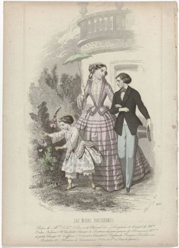 Les Modes Parisiennes, 1851, No. 433: Dresses by Madame Celes (...)