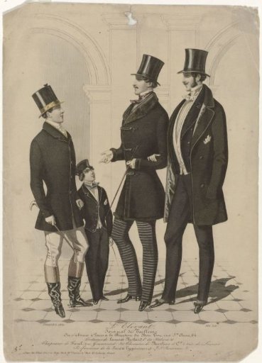 L'Elégant, Journal of Tailors, November 1850, 182 Issue: Costumes by Laurent-Richard (...)