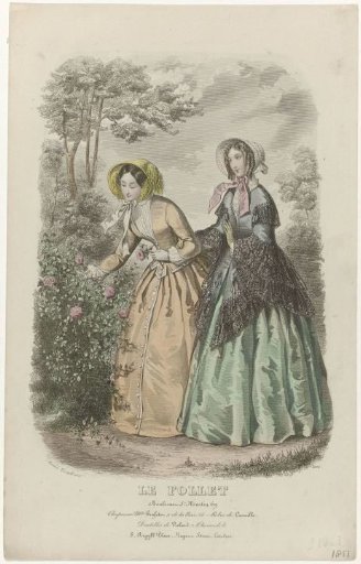 Le Follet, 1851, No. 1676: Hats by Mlle Grafetor (...)