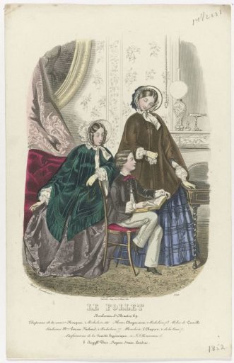 The Follet, 1852, No. 1709: Hats by the house of Hocquet (...)