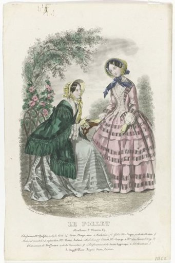 Le Follet, 1852, No. 1758: Hats by Mlle Grafetor (...)