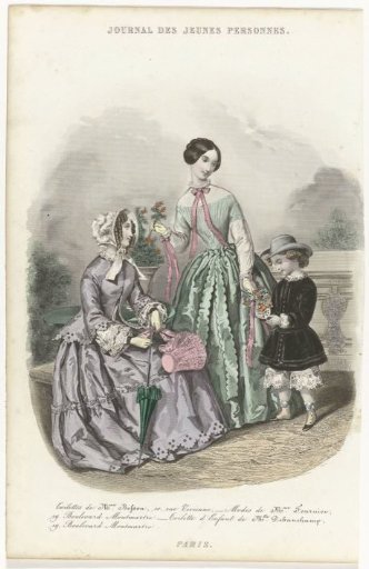 Journal of Young Persons, ca. 1852: Toilettes of Mme Besson, (...)