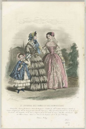 The Journal of Ladies and Misses, French Fashions, 1853, No. 367
