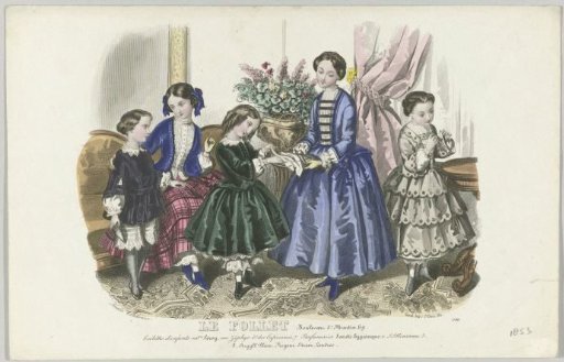 Le Follet, 1853, No. 1788: Children's Outfits (...)