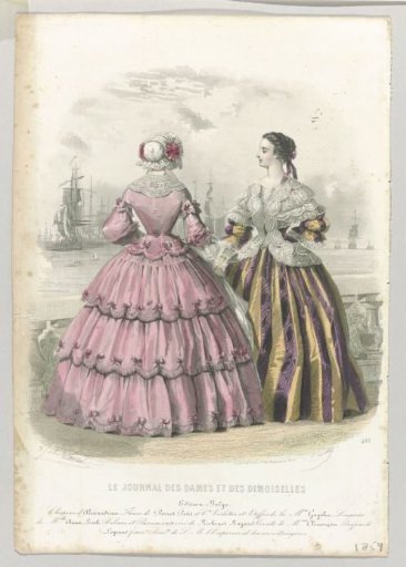 The Journal of Ladies and Young Ladies, Belgian Edition, 1854, No. 403: Alexandrin Hat (...)