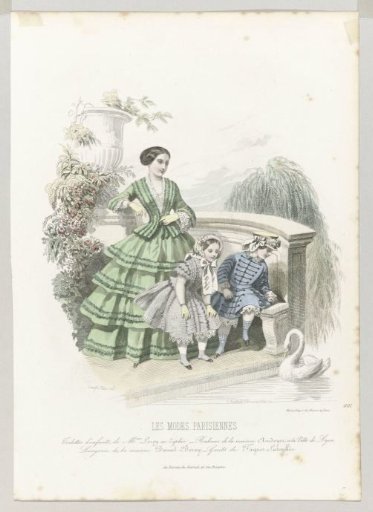 Parisian Fashions, 1854, No. 601: Children's Outfits (...)