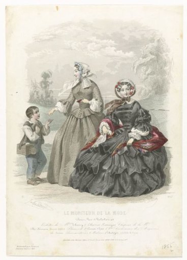 Le Moniteur de the Mode, 1855, No. 442: Toilettes of M.mes Thierry (...)